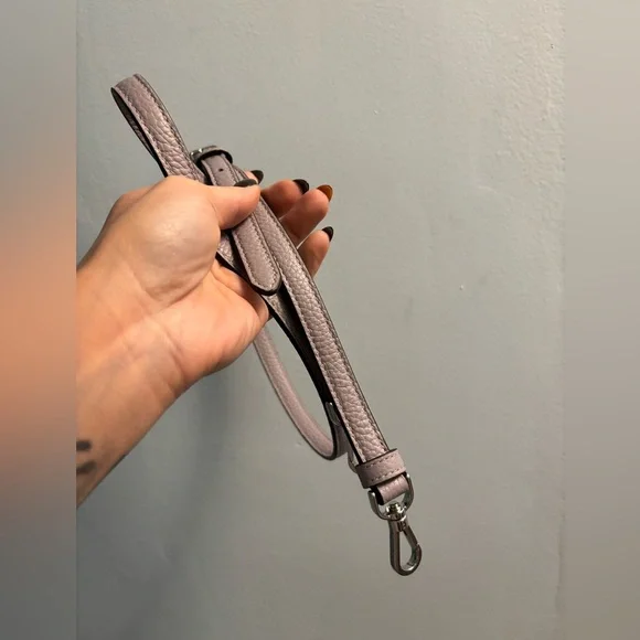 Kate Spade Large Dumpling Mountain Gray Leather Satchel Bag and cardcase. - Picture 5 of 8